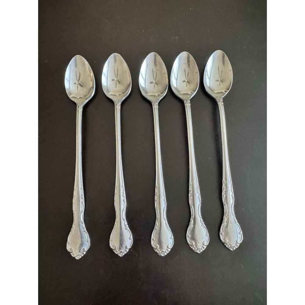Queens Court Japan Stainless ICED TEASPOON LOT OF 5